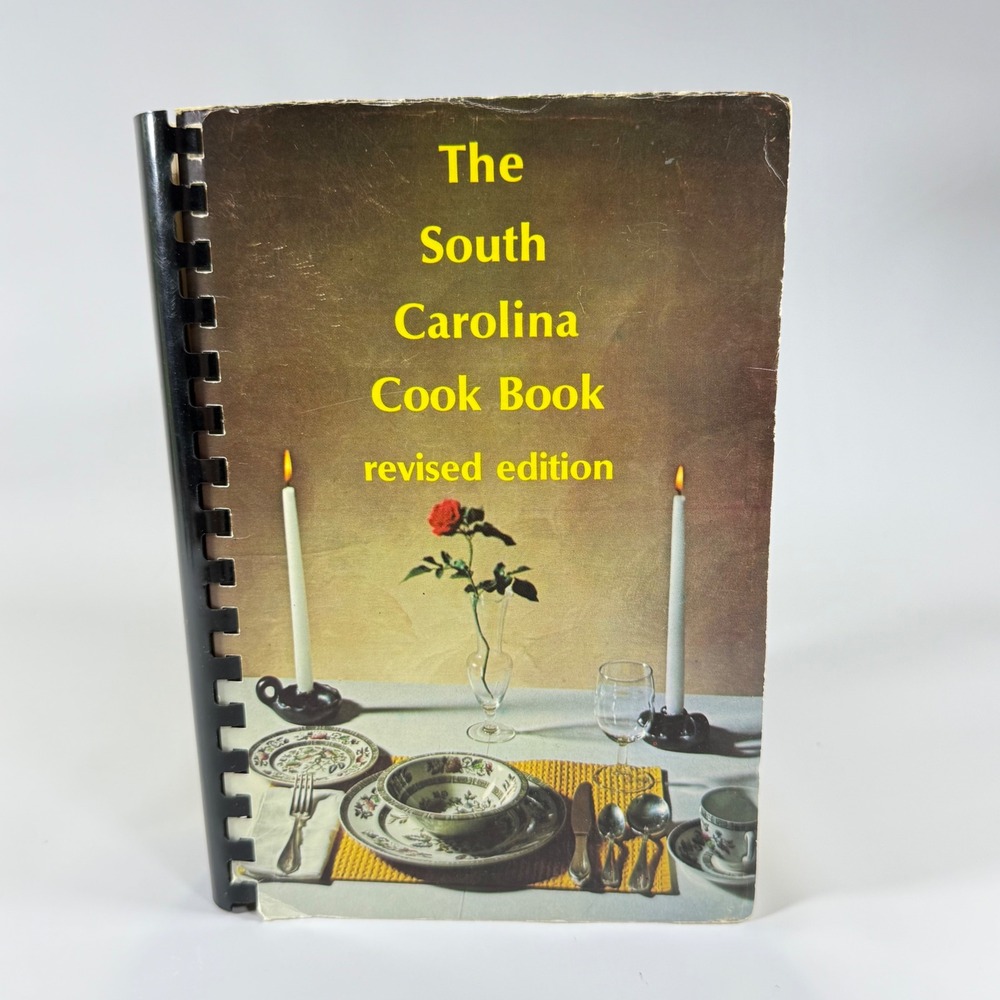 VTG The South Carolina Cook Book Revised Edition Yellow Spiral Southern Recipes